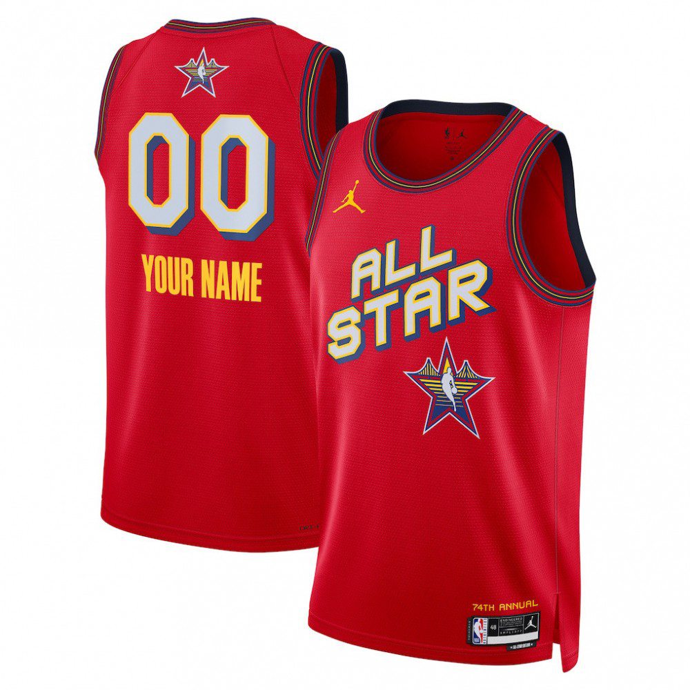 Jordan Brand Unisex Red 2025 NBA All-Star Game Swingman Custom Jersey-Pro Kit Vault | Brand New 26/27 Sports Jerseys